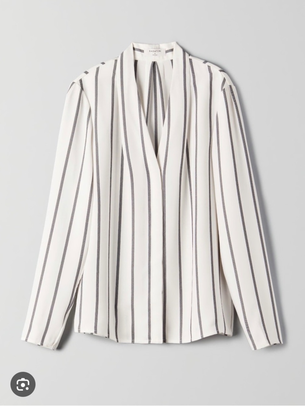 Babaton Aritzia Striped Akira Blouse